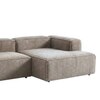 Elegantedge Wood Left Aligned 2-Seater With Upholstery Non Storage Sofa In Grey Colour