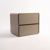 Simplesyn Engineered Wood Bedside Table in Light Brown Colour
