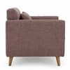 Wisdom Boucle Upholstered Lounge Chair Taupe Brown Colour
