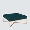 Ema Ottoman in Peacock Green Colour