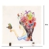 Girl with flowers Marble Showpiece