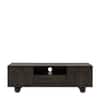 Isis Solid Wood TV Stand with 2 drawer 1 Drawer in Walnut Finish