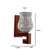 Devansh Solid Wood Electric Wall Light in Multi Colour with Multi Shade Count of 1 Light