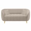 Nero Velvet 2 Seater Sofa in Cream Colour