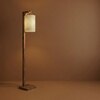 Elementary Beige Jute Floor Lamp with Beige Jute Base