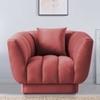 Exalt Fabric Sofa (Pink)