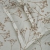 Beige Floral 180 TC Fitted 1 King  Bedsheet with 2 Pillow Covers