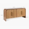 Linn Solid Wood Sideboard in Brown Colour