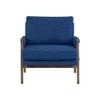Serenity Boucle Fabric Arm Chair- Blue