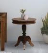 Broo Sheesham Wood End Table In Provincial Teak Finish