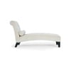Knup Velvet Chaise Lounger in Cream Colour