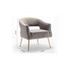 Carl Accent Chair in Grey Colour