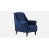Joplin Solid Wood Accent Chair in Navy Blue Colour