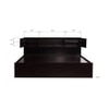 Melinoe Solid Wood King Size Drawer Storage Bed In Melamine Finish