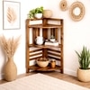 Cutlet Solid Wood  Bookshelf in Honey Oak Finish