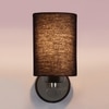 Devansh Metal Electric Wall Light in Black Colour with Black Shade Count of 1 Light