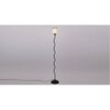Kensington Black Glass Shade Floor Lamp