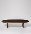 Qwerty Solid Wood Coffee Table In Tobacco-Stained Finish