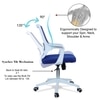 Xeanea Mid Back Ergonomic Chair in Blue Colour