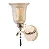 Eliante Modern Wall Lights Mild Steel & Glass Material Gold & Champaign Finish