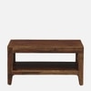 Scout Rectangular Solid Wood Coffee Table In Teak Finish