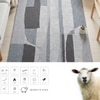 Handmade Wool Silk Area Rug Modern Abstract Grey 9 x 12 Feet Carpet