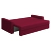Rubbik 3 Seater Pull Out Sofa cum Bed  in Maroon Colour