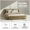 Casa Haven Relax King Size Bed in velvet With Engineered Hardwood Frame & Hydraulic Storage