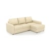 Apollo Sofa (Colour : Cream, Cushion : Hard, Seating Capacity : Right Aligned 2 Seater + Right Aligned Chaise)