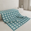 Jaipur Rugs Soft Checkered Wool Dhurrie Rug Blue 6x9 ft