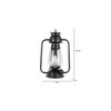 Cleo Black Metal Wall Mounted Lantern Lamp
