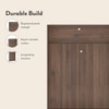 Webster 15 Pair Shoe Rack With Drawer in Classic Walnut Finish