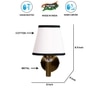 Devansh Metal Electric Wall Light in Gold Colour with Multi Shade Count of 1 Light