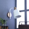 Two-Way White Metal Wall Light