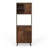 Serrenh Engineered Wood Kitchen Cabinet Rack In Brown Maple Finish