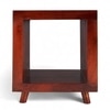 Berlin Sheesham Wood Contemporary Rectangle End Table Side Table In Honey Finish