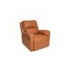 Spino Leatherette One Seater Manual Recliner in Tan Colour