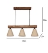 Terzo Brown Solid Wood Cluster Hanging Light