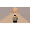 Jacqueline Beige Jute Glass Table lamp with Iron Base