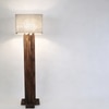 Palisade Beige Jute Floor Lamp with Beige Jute Base