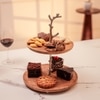 Ireka Home Treat Tree 2 Tier Acacia Wood Dessert Stand