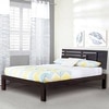 Stockholm Bed (Solid Wood) (Mahogany Finish, Queen Bed Siz, Box Storage)