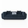 Ezra 3 Seater Fabric Sofa in Sapphire Colour