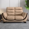 Davos 2 Seater Leatherette Sole in Mushroom Beige Colour