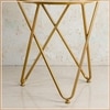 Contemporary Iron Side Table in Gold Colour