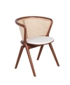 Holland Solid Wood Dining Chair in Brown Colour