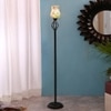 Cersei Black Glass Shade Floor Lamp