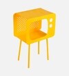 Yellow Metal Side Table in Yellow Colour