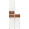 Lofty Tall Wardrobe with Circular Pattern Design for Modern Bedroom Interiors
