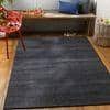Black Solid Pet Yarn 5x7 Carpet